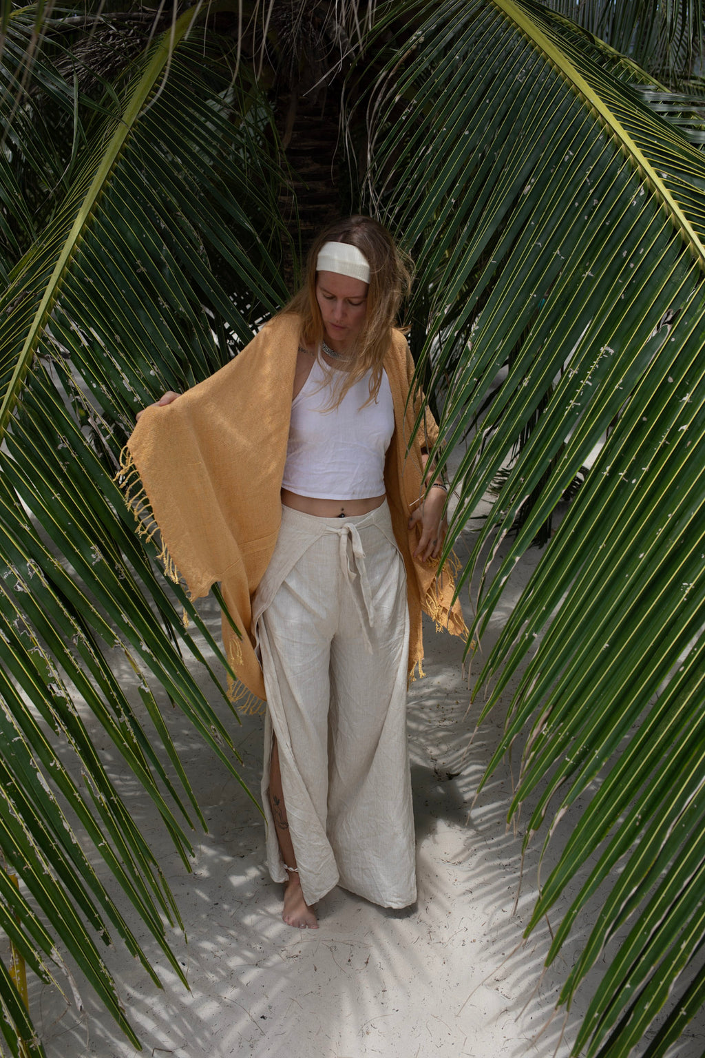 Sacred Dancer - Crop Top - Linen