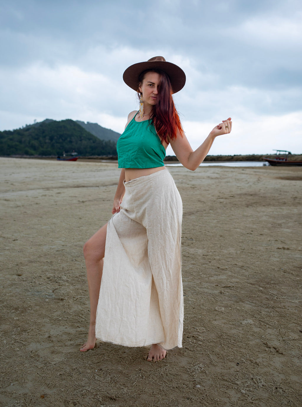 Sacred Dancer - Wrap Pants - Linen