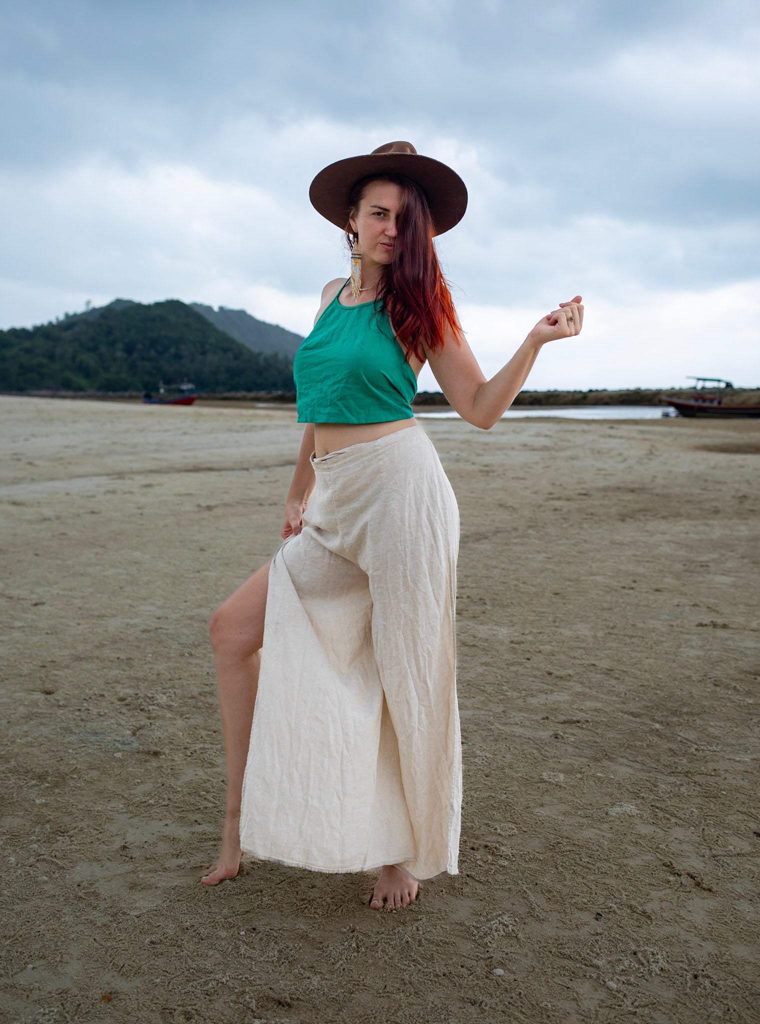 Sacred Dancer - Wrap Pants - Linen