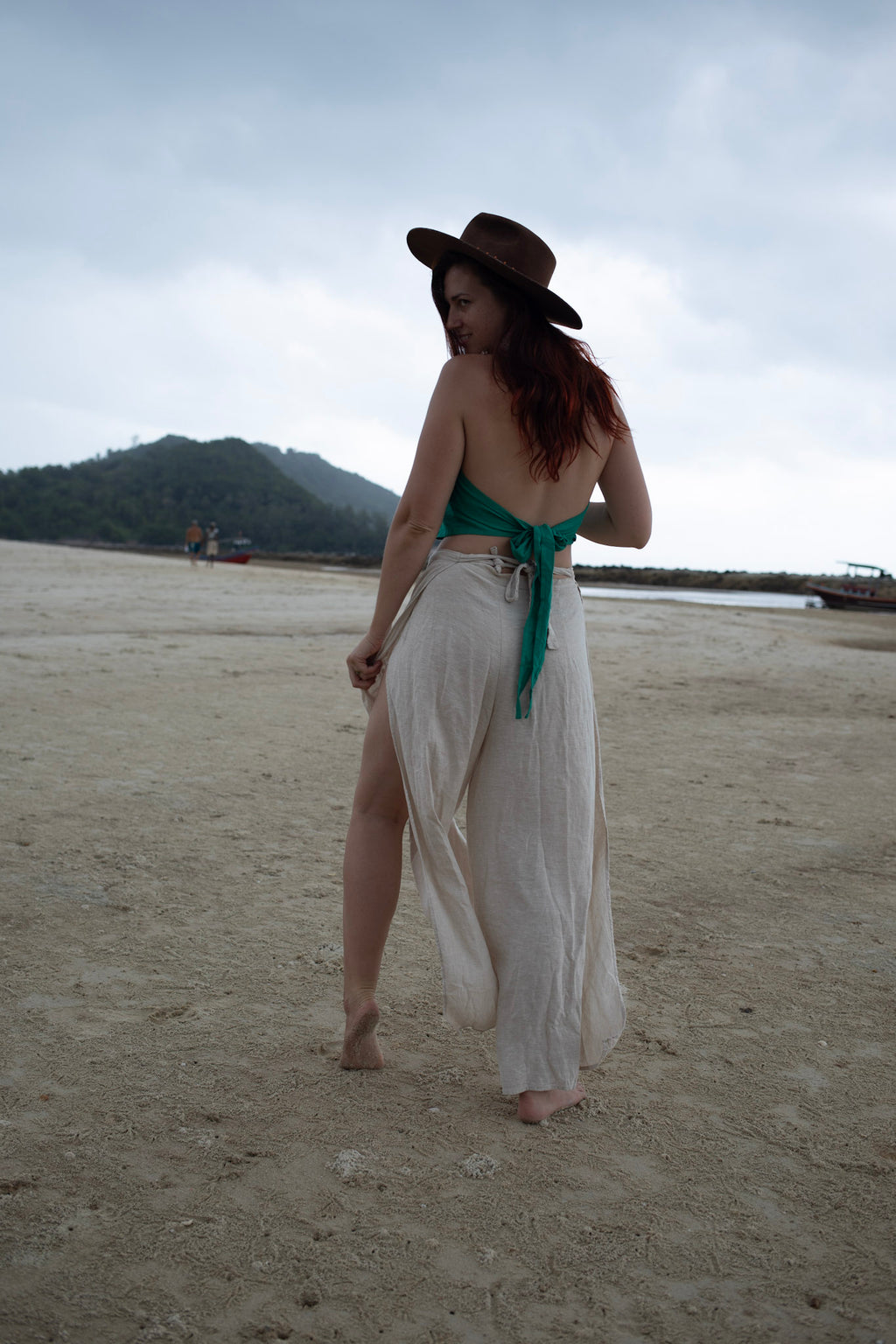 Sacred Dancer - Crop Top - Linen