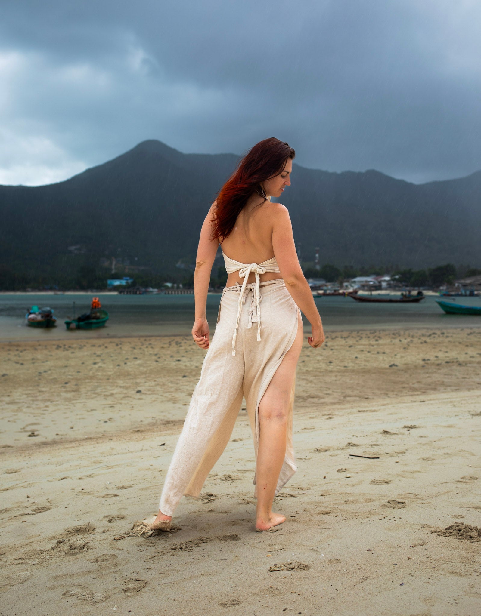 Sacred Dancer - Wrap Pants - Linen